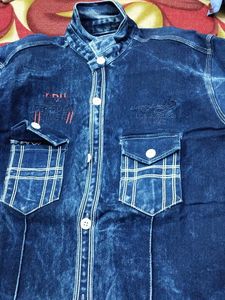 Stylish Blue Denim Shirt for Men
