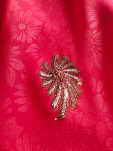 rich Red Embellished Saree with sequence work
