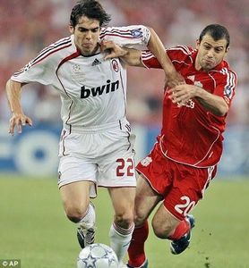 AC Milan 2007 kaka ucl winner football jersey