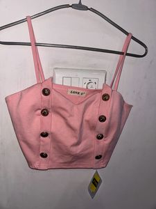 Pink Incense Crop Top