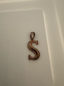 Letter S Pendant Necklace Charm