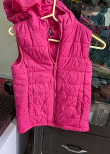 winter clearance..Vibrant Pink Puffer Vest