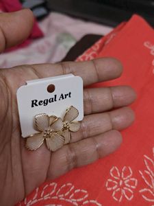 Regal Art Flower Earrings
