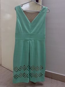 Chic Mint Cut-Out Dress