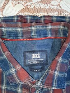 Men's Plaid Slim Fit Shirt
