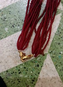Red Beaded Necklace