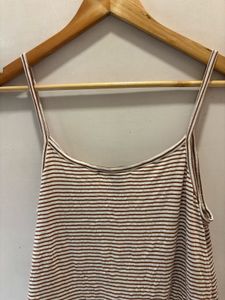 Chic Striped  Lace Trim Top