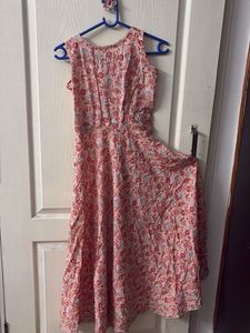 Pretty Pink Floral Dress/Kurta