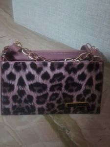 Chic Leopard Print Chain Clutch Bag