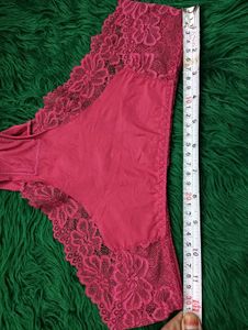 Pink Lace🎁 Trim Briefs🎁