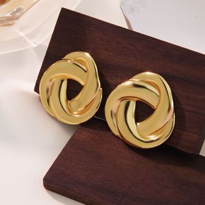 Chic Gold Knot Statement Earrings