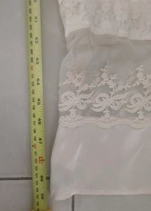 UK brand full length satin lace gown