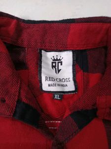 Classic Red &amp; Black Plaid Flannel Shirt(Pack Of 2)