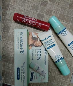 WishCare Sunscreen   &amp; Perfect Lip Balm