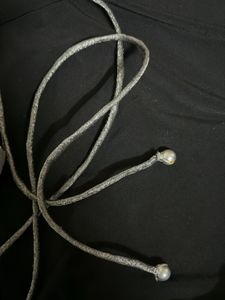 Sparkling Silver Crop Blouse