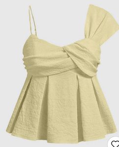 Chic Textured Bow Camisole Top