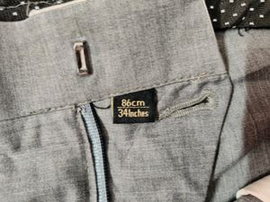 Peter England Elite Cotton Trouser For Men Grey Colour