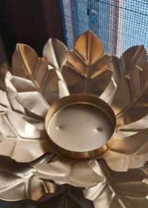 Golden Lotus Candle Holders (Set of 3)