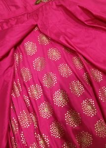 Pink Embroidered Party Dress