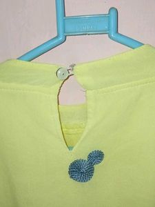 Yellow Embroidered Long Sleeve Top