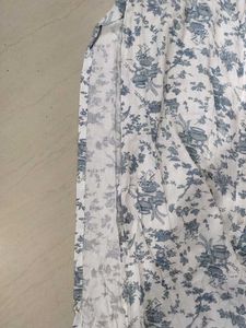Beautiful White Floral Kurta
