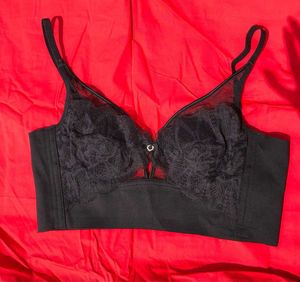 Elegant Black Lace Bra