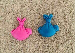 4 Baby Shower Candles - Pink &amp; Blue