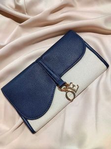 Stylish Blue & Beige Wallet