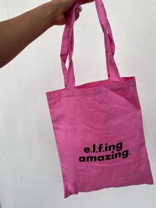 Vibrant Pink Canvas Tote Bag