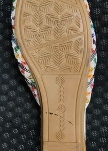 Vibrant Embroidered Flat Sandals