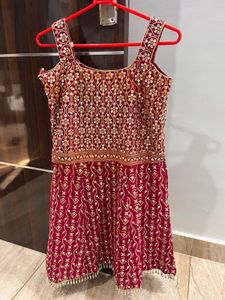 Embroidered Velvet Lehenga Choli Set