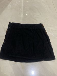 Beads and Stones Embellished Mini Skirt