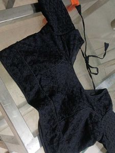 Chikan Black Prince Cut Blouse