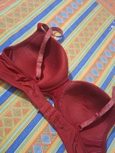 Maroon Padded Bra