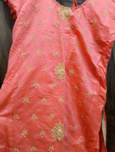 Heavy party wear kurta salwar dupatta set