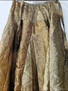 Golden Polyester Skirt