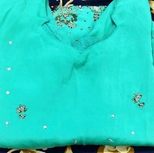 Kurti Fancy Bridal Jarkan stone Embroidery work