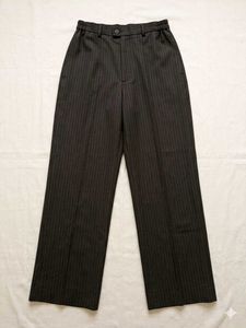 Classic Striped Wide-Leg Trousers