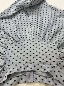y2k Polka Dot Zip-Up Hoodie