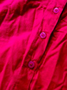 Vibrant Pink Button-Up Top