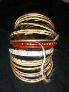 Set of Golden Bangles