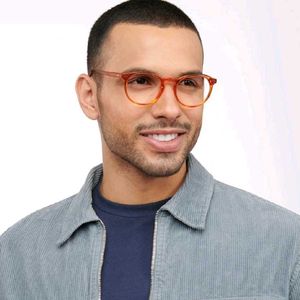 Lenskart John Jacobs Online Orange Full Rim Round✨