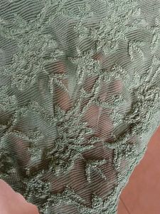 Green Lace Cropped Top