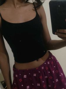 Classic Black Spaghetti Strap Cami Top