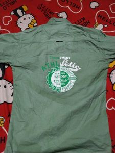 Green Boys Button-Down Shirt