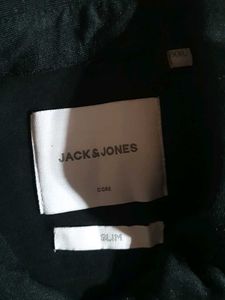 Jack &amp; Jones Solid Black Shirt