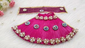 Beautiful Pink Lehenga Choli Set mata rani