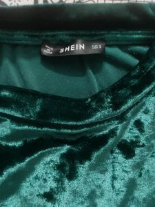 Velvet Green Top