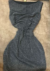 .⋆♱ Black and Silver sequinned Mini Dress