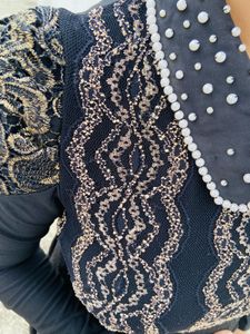 black mid length dress